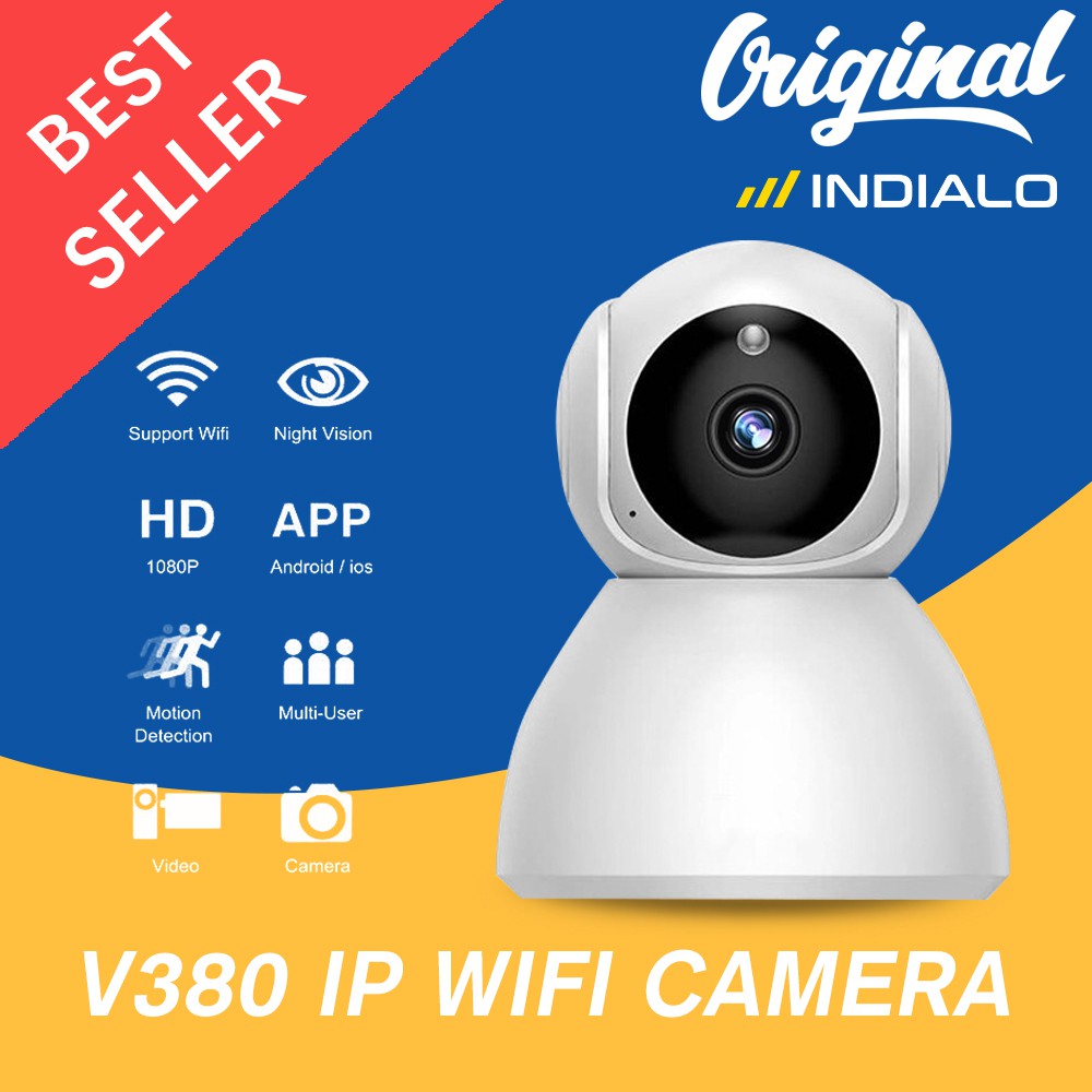 V380 IP CAMERA MINI 2MP HD 1080P WIRELESS CCTV WIFI SNOWMAN AP MODE