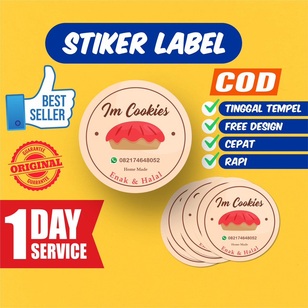 Jual Stiker Label Makanan / Cetak Stiker Label / Stiker Label Produk