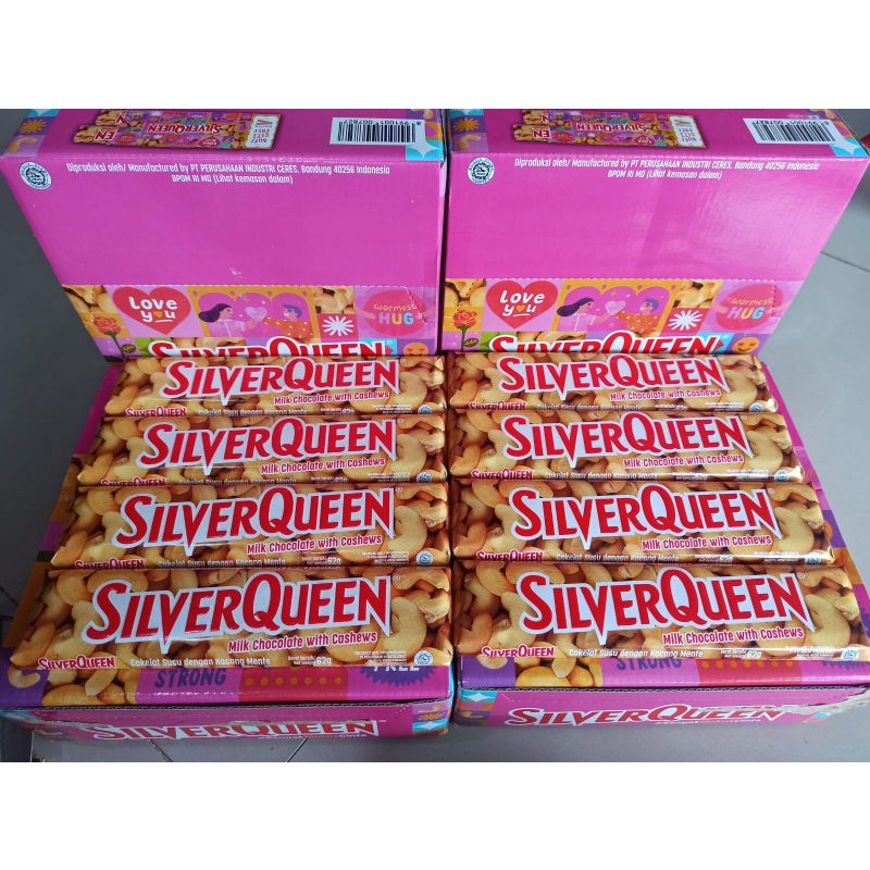 Jual Promo Coklat Valentine Silverqueen 58 Gr Silverqueen Besar Murah Promo (Silverqueen Double) Indonesia|Shopee Indonesia