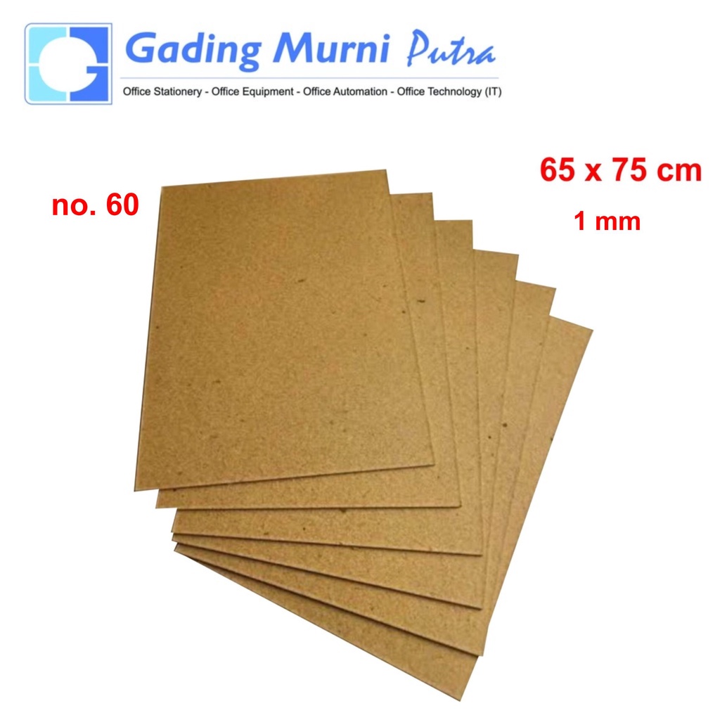 Jual Karton Duplek Coklat / Tebal Ukuran Besar No.60 Tebal 1 Mm | Shopee Indonesia