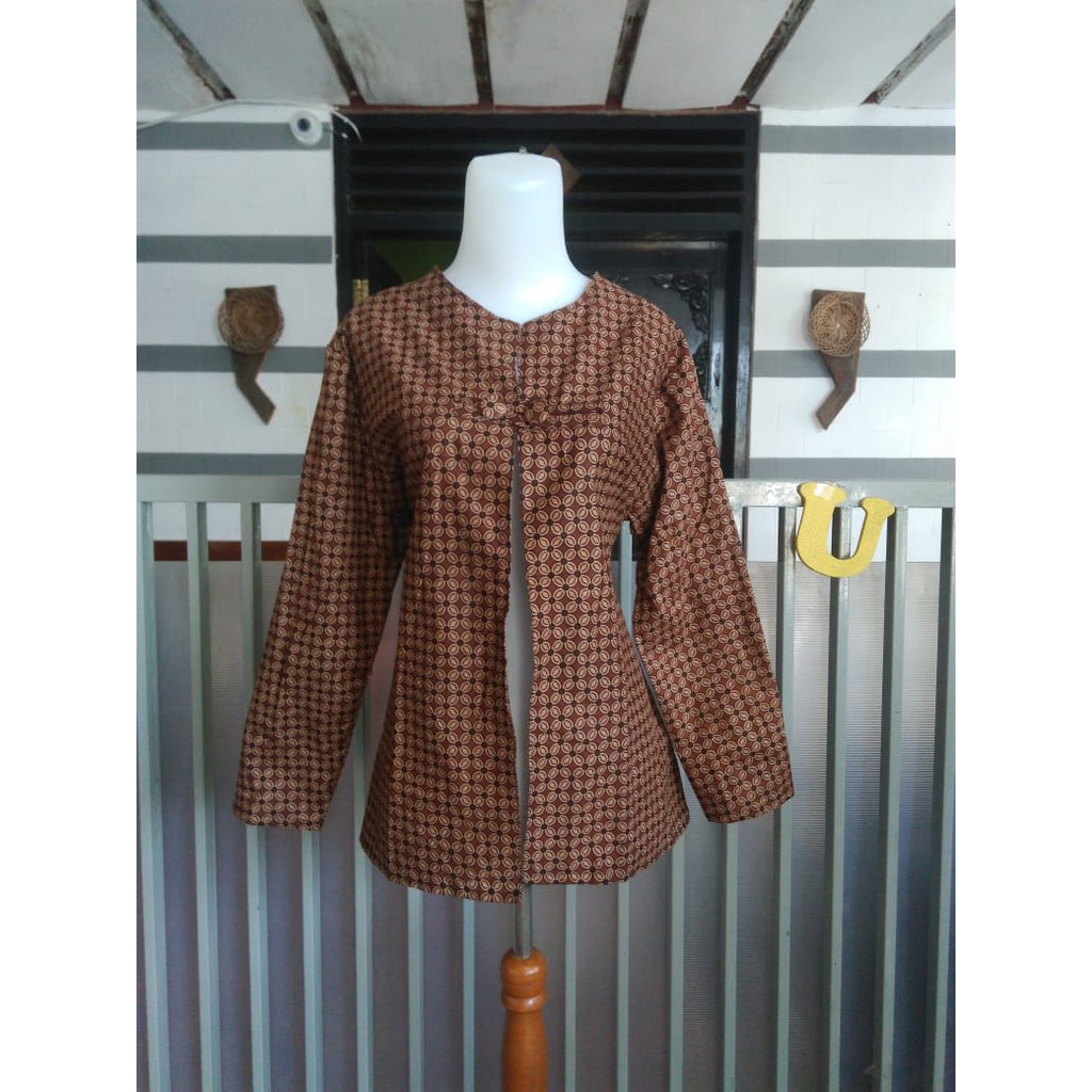 BOLERO ROMPI BATIK KERJA LENGAN PANJANG (BISA SERAGAM) FARADISA BATIK Shopee Indonesia