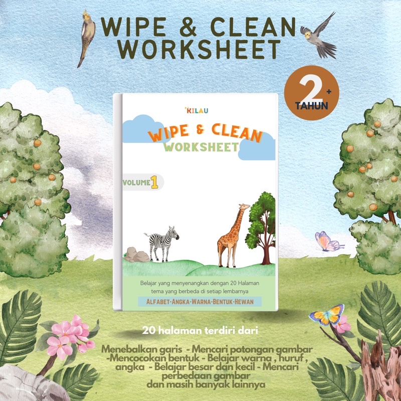 Jual wipe&clean worksheet ( Vol 1 ) Shopee Indonesia
