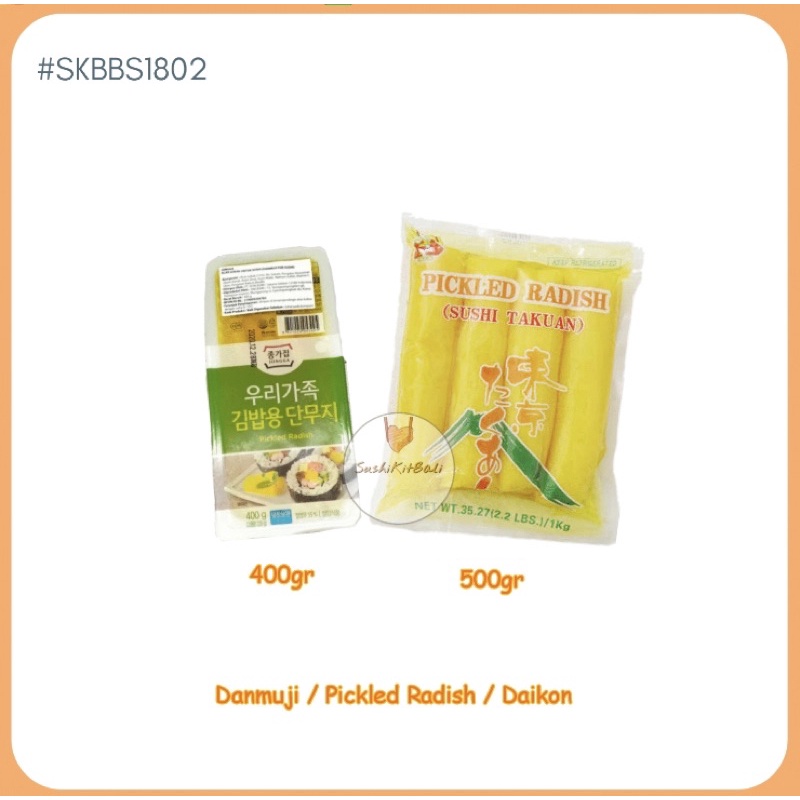 Jual JONGGA DANMUJI PICKLED RADISH DAIKON SUSHI TAKUAN ACAR LOBAK