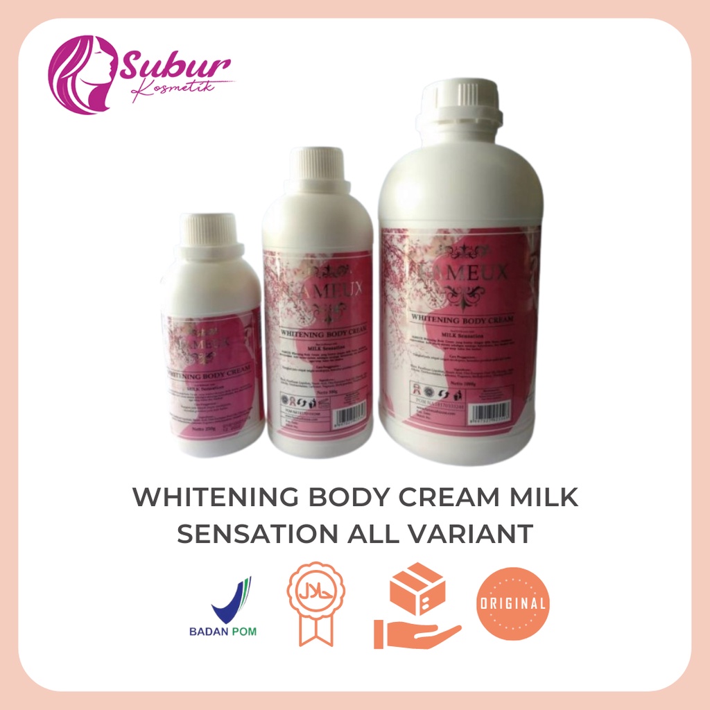Jual Fameux Whitening Body Cream Milk Sensation All Variant (Bleaching