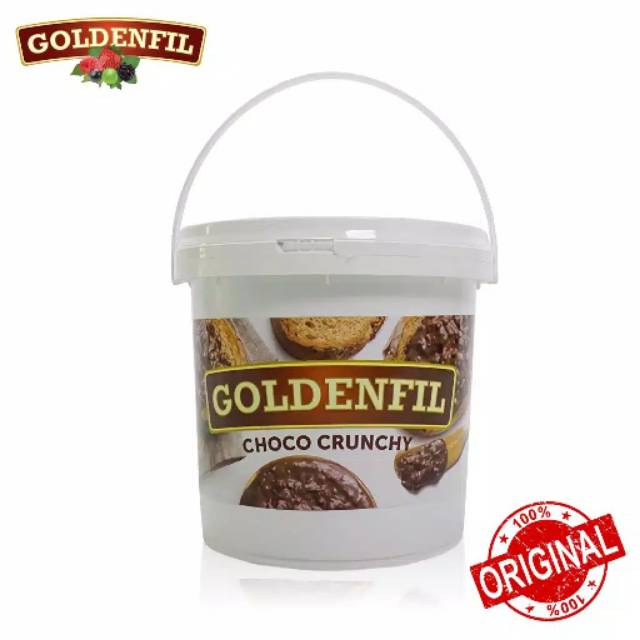 Jual Goldenfil Selai Coklat Choco Crunchy 1Kg Spread Filling Kiloan Bpom Chocolate Cokelat Roti Jam | Shopee Indonesia
