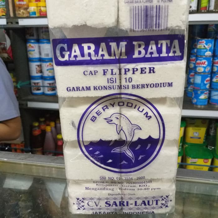 flipper garam bata 2kg beryodium halal dan bppom Shopee