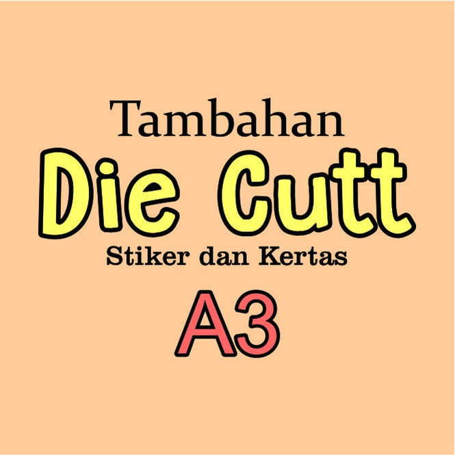 Jual Tambah Cutting/Die cut/potong pola A3 Shopee Indonesia