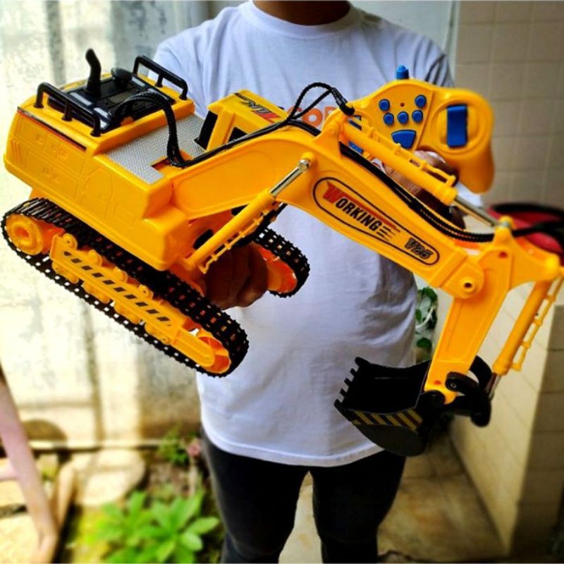 Jual Rc Excavator Mainan Remote Control Anak - Beko Remot Kontrol Edukatif | Shopee Indonesia