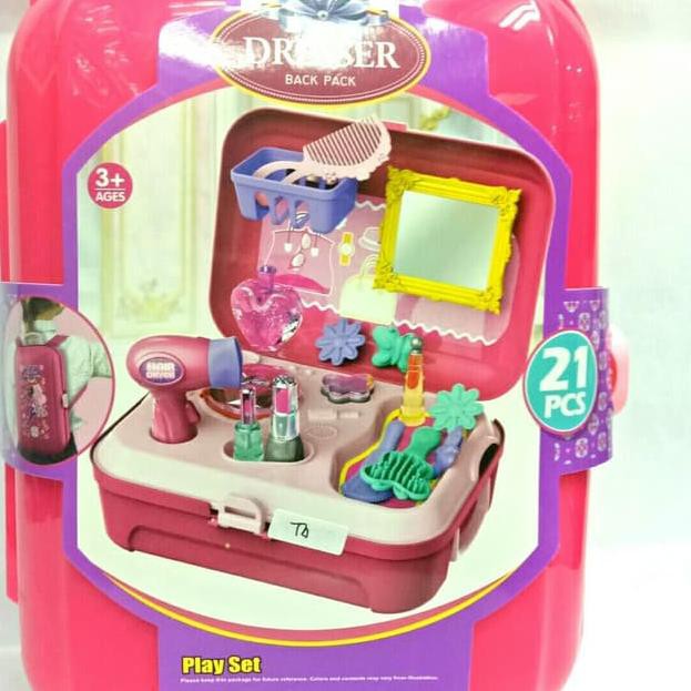 Jual (Diskon) Mainan Anak Fashion Make Up Tas Back Pack / Mainan Anak Perempuan Promo.,., Indonesia|Shopee Indonesia