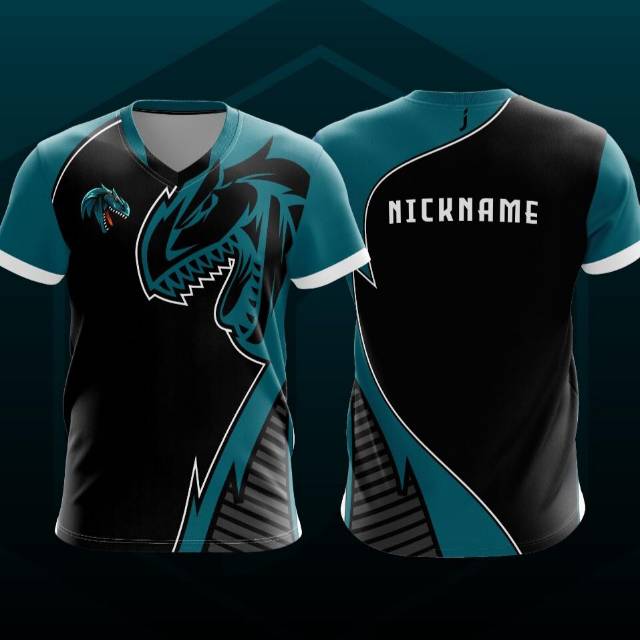 Jersey Kaos Baju Gaming CUSTOM FREE DESIGN FREE NICKNAME