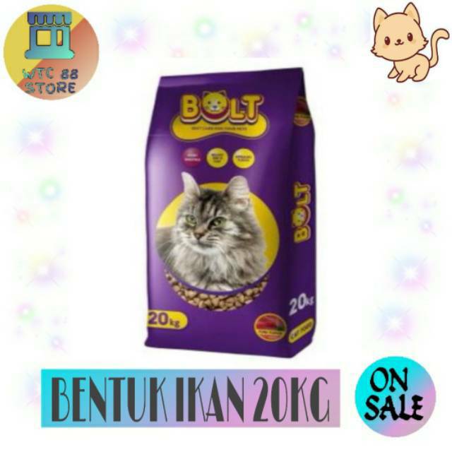 MAKANAN KUCING BOLT IKAN ATAU DONAT 20KG Shopee Indonesia