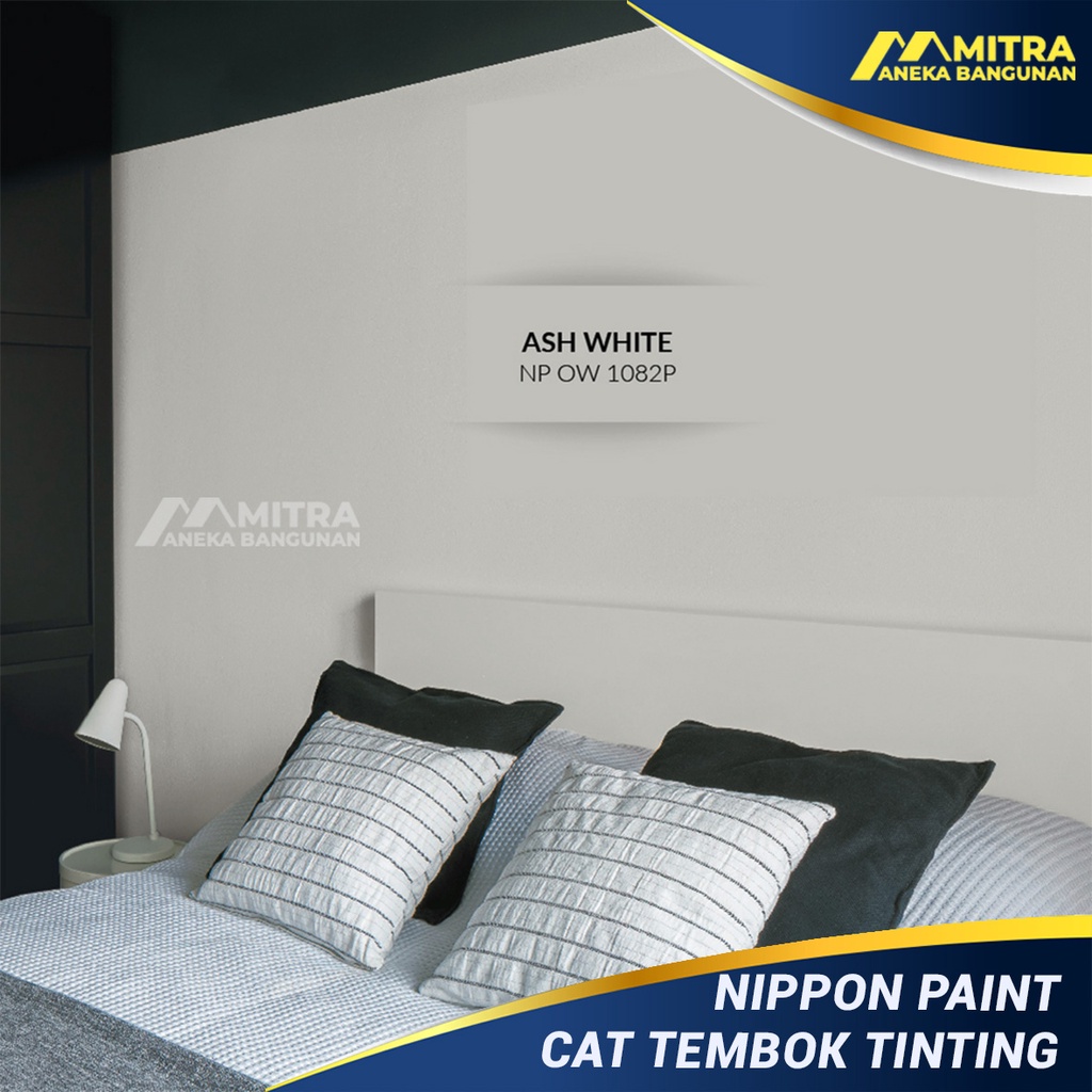 Jual CAT TEMBOK EKSTERIOR INTERIOR NIPPON PAINT ASH WHITE NP OW 1082 P