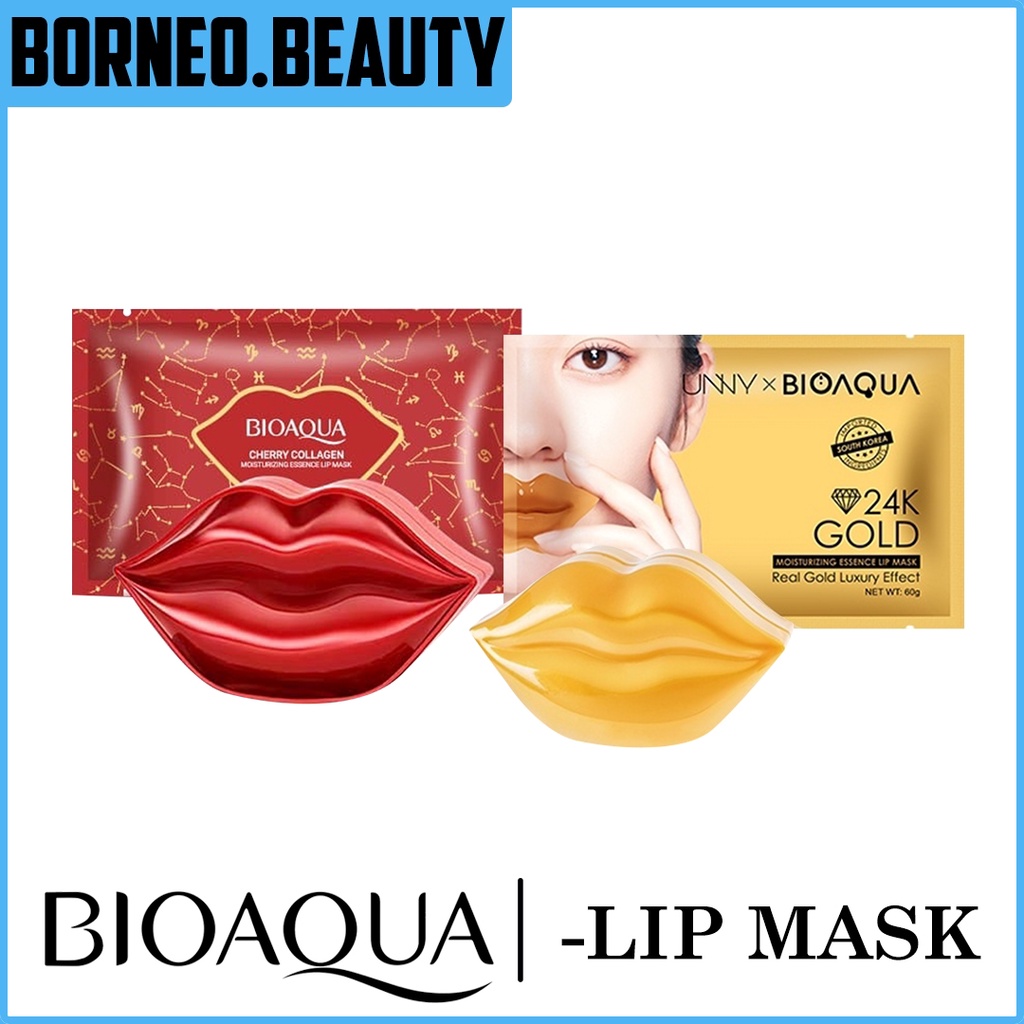 Jual Bioaqua Cherry collagen Moisturizing Essence Lip Mask Moisturizing