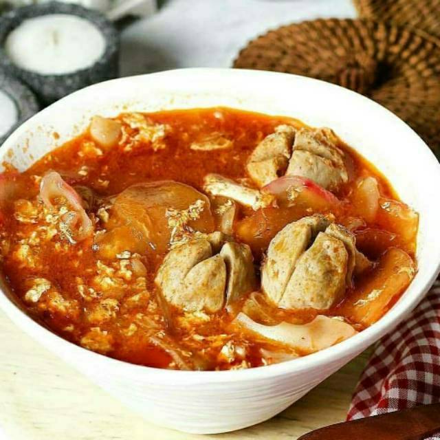 Seblak komplit baso Bandung bisa gosend grab sameday COD Shopee Indonesia