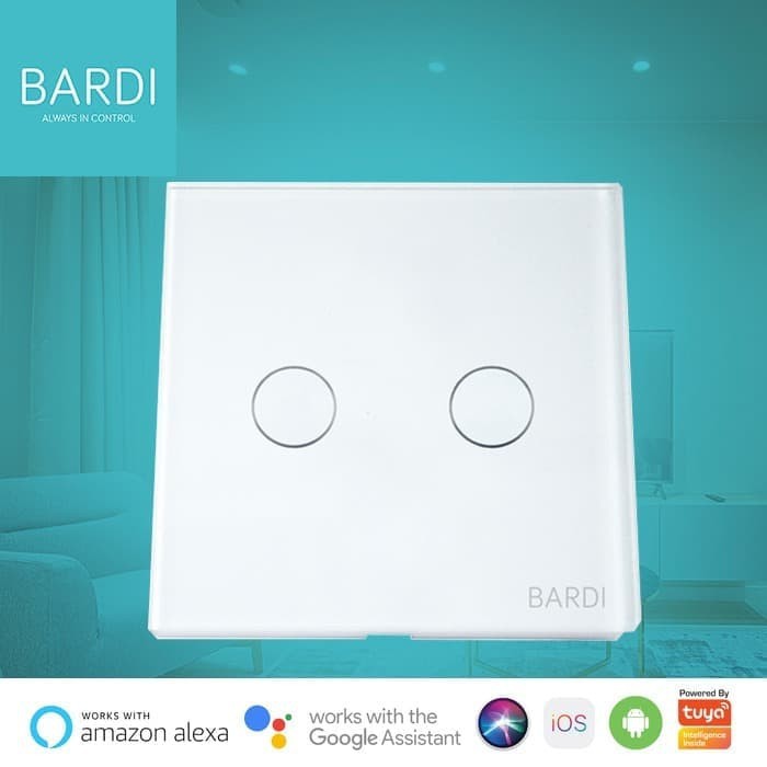 Jual Bardi Smart Wall Switch Saklar Pintar Touch WiFi Smart Home EU 2