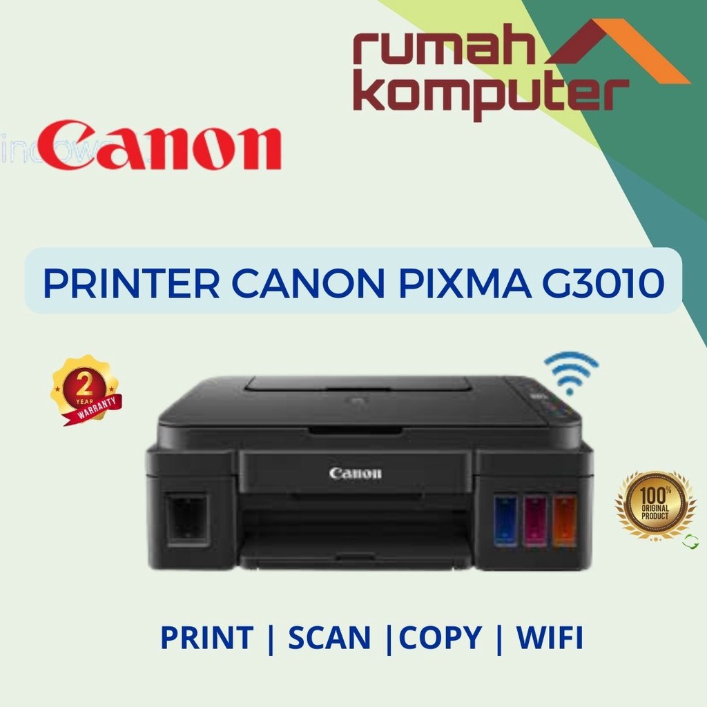 Jual Printer Canon G3010 print scan copy wifi Printer Inktank Canon