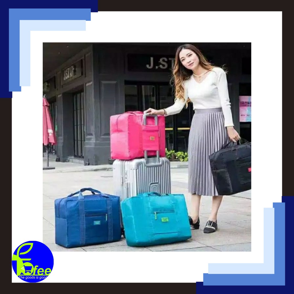 Jual FTBH2 TAS TRAVEL Foldable Travel Bag Hand Carry Tas Besar Ringan