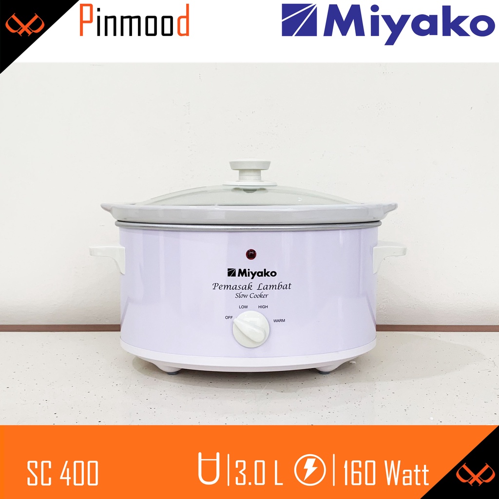 Jual MIYAKO SLOW COOKER SC400 KAPASITAS [ 3 LITER ] PEMASAK LAMBAT