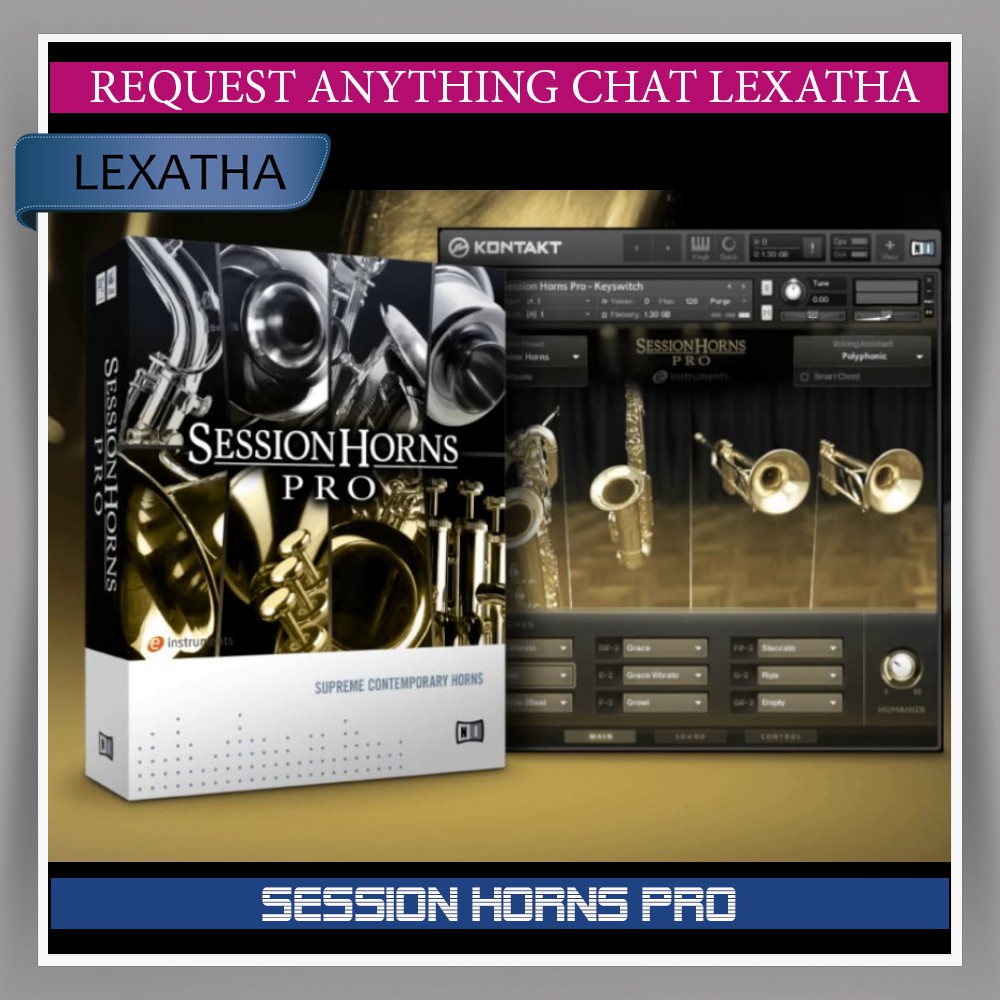 Jual SESSION HORNS PRO KONTAKT 27GB BONUS KONTAKT 6 LAST VERSION