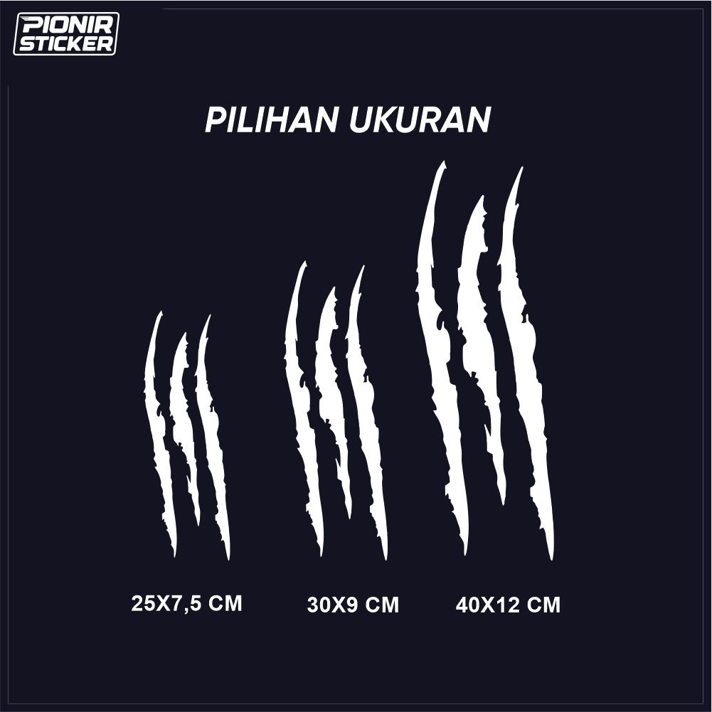 Jual Stiker Cakar Mobil Cutting Sticker Bekas Cakaran Lampu Car