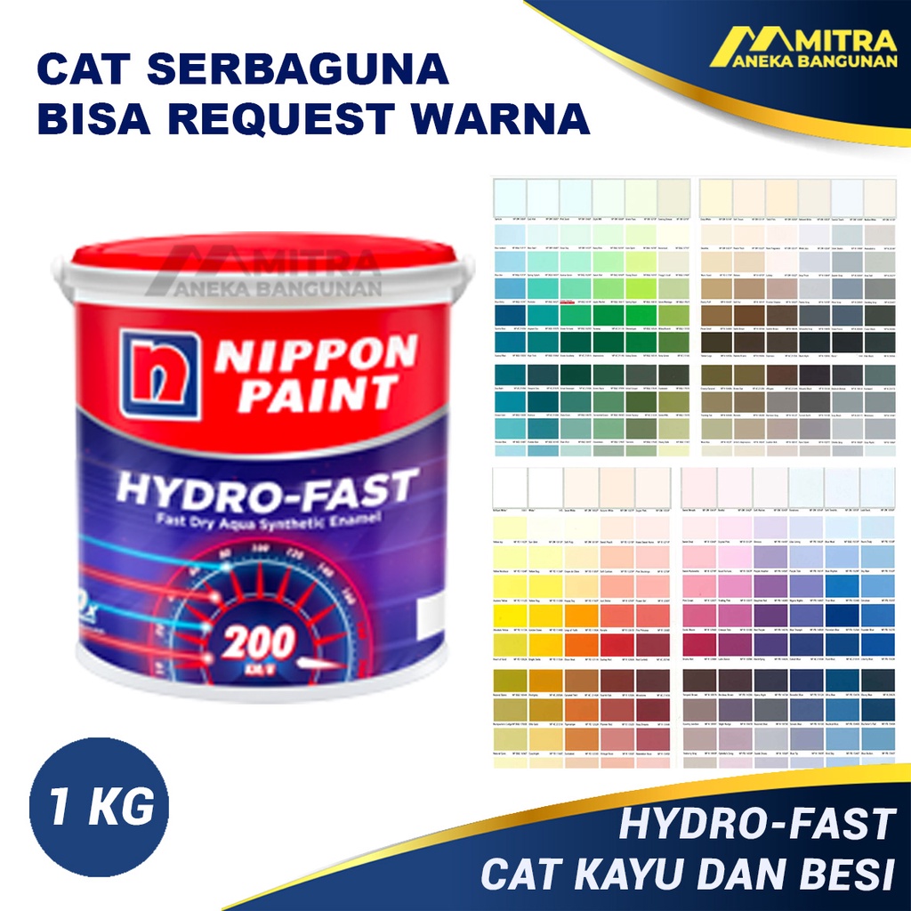 Jual CAT KAYU DAN BESI WATERBASED HYDRO FAST NIPPON PAINT 1 KG / BISA
