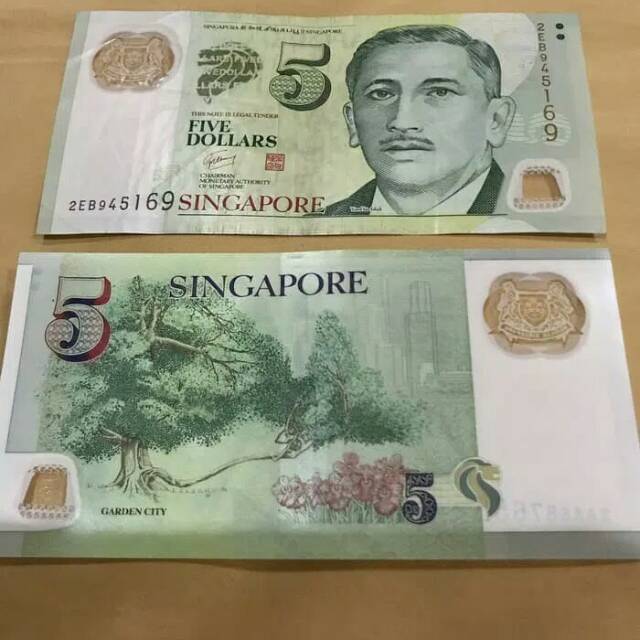 Singapore Dolar Pecahan 5$ (Uang Asli ) | Shopee Indonesia