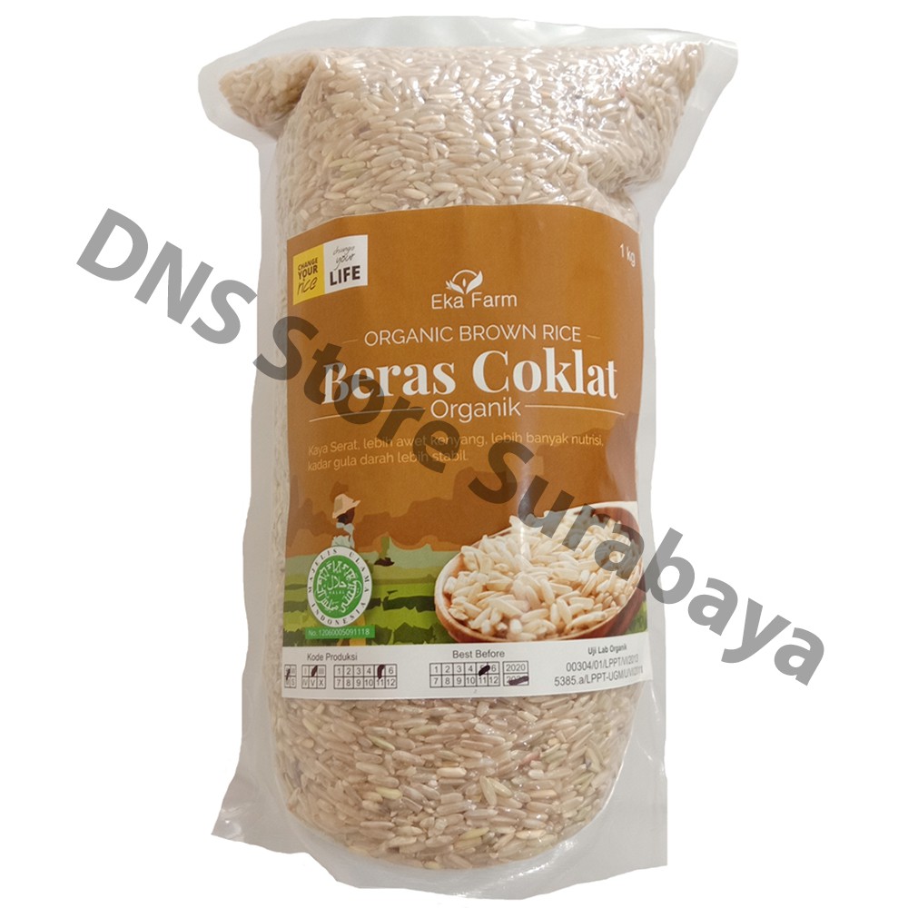 Jual Beras Coklat Organik 1Kg Indonesia|Shopee Indonesia