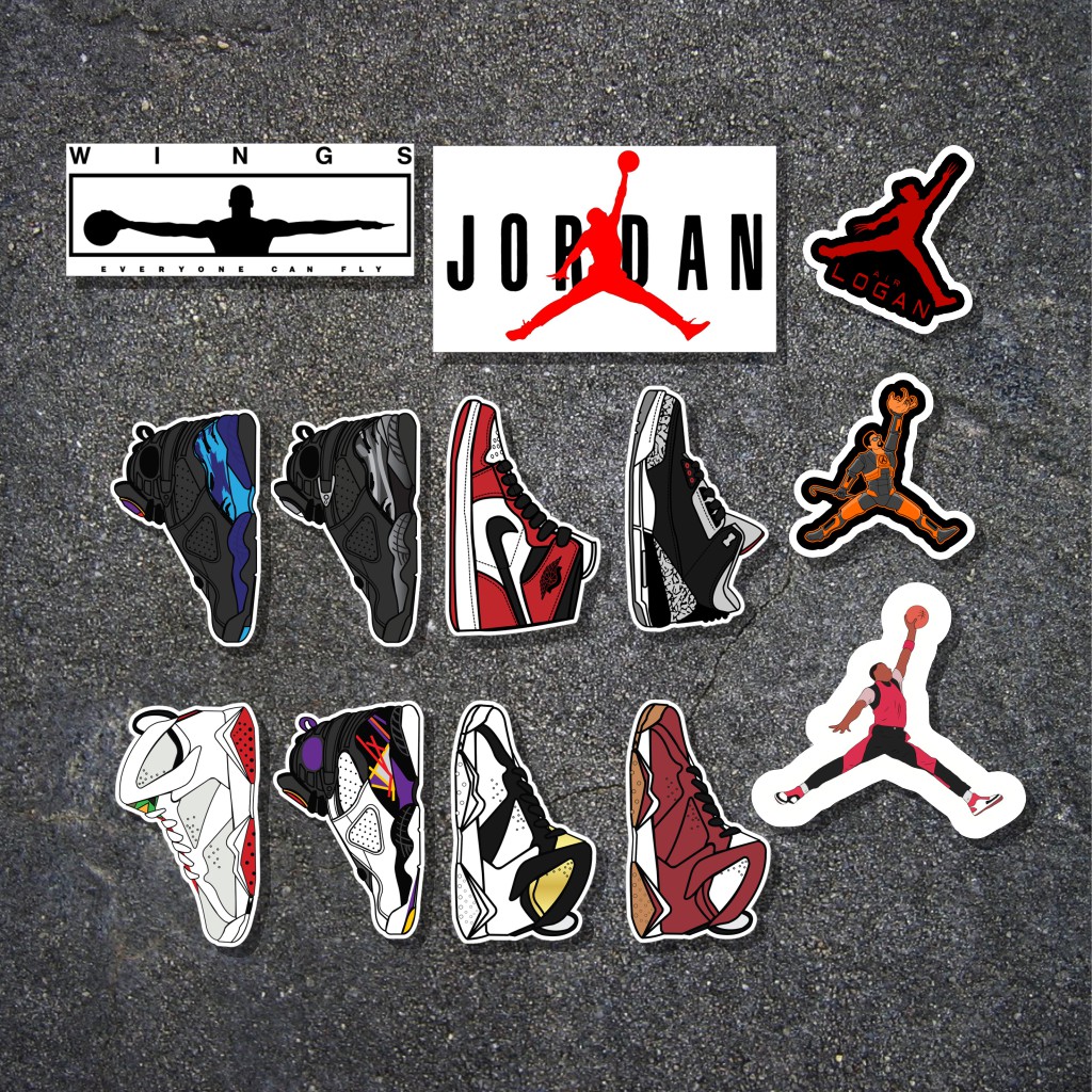 Jual Stiker distro Brand Air Jordan / Sticker Pack Shopee Indonesia