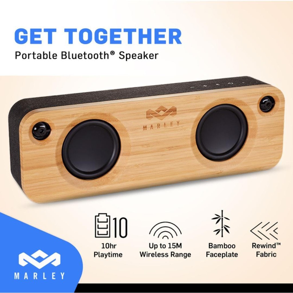 Jual Speaker Bluetooth House Of Marley - Get Together Signature Black | Shopee Indonesia