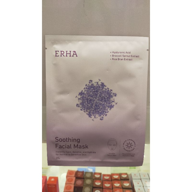 Jual ERHA Soothing Facial Mask ( masker untuk kulit sensitif ) Shopee
