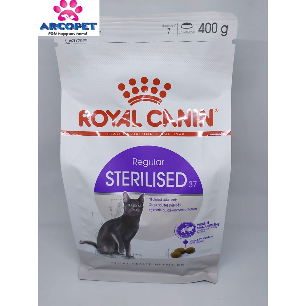 Jual Royal Canin Sterilised 37 - Makanan Kucing Dewasa - 400Gr | Shopee Indonesia