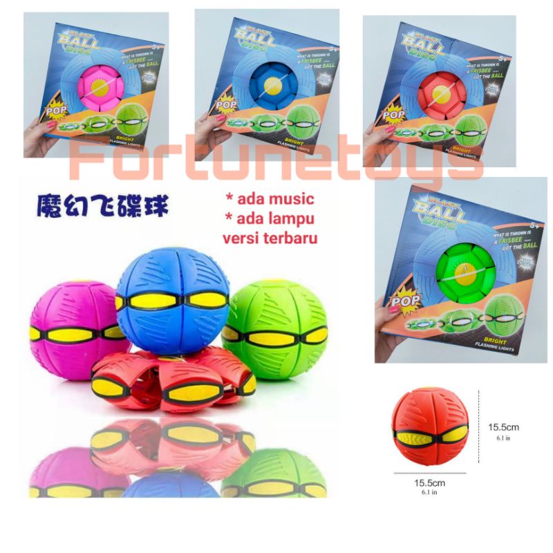 Jual Mainan Bola Magic Ufo Music Berlampu / Bola Berlampu / Ufo Terbang Lempar | Shopee Indonesia