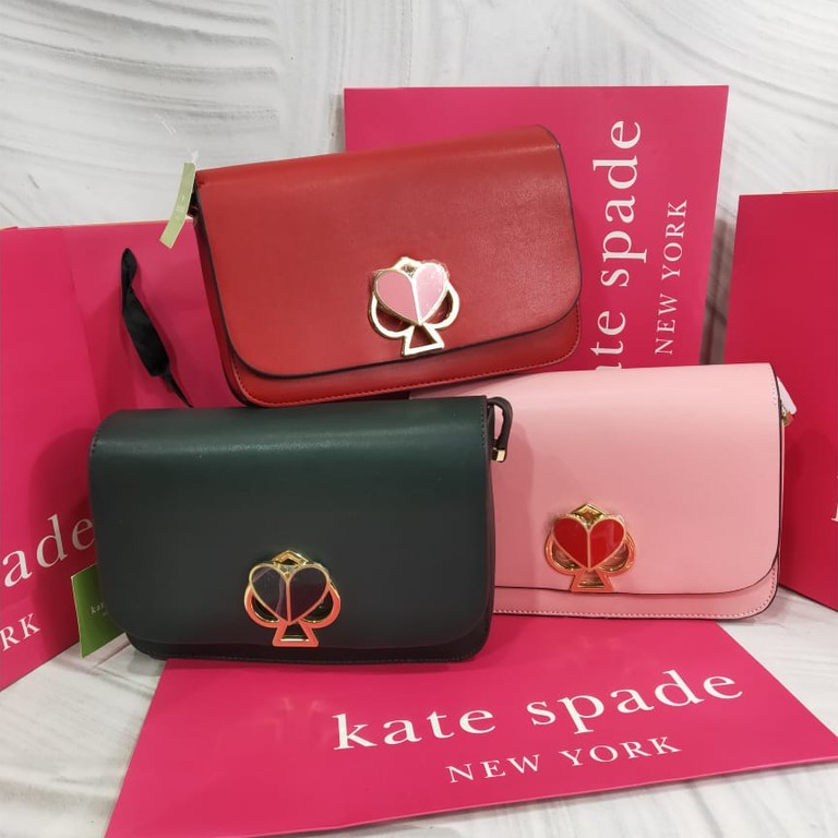 READY Kate Spade Nicola Flap Shoulder Bag medium Size Shopee Indonesia