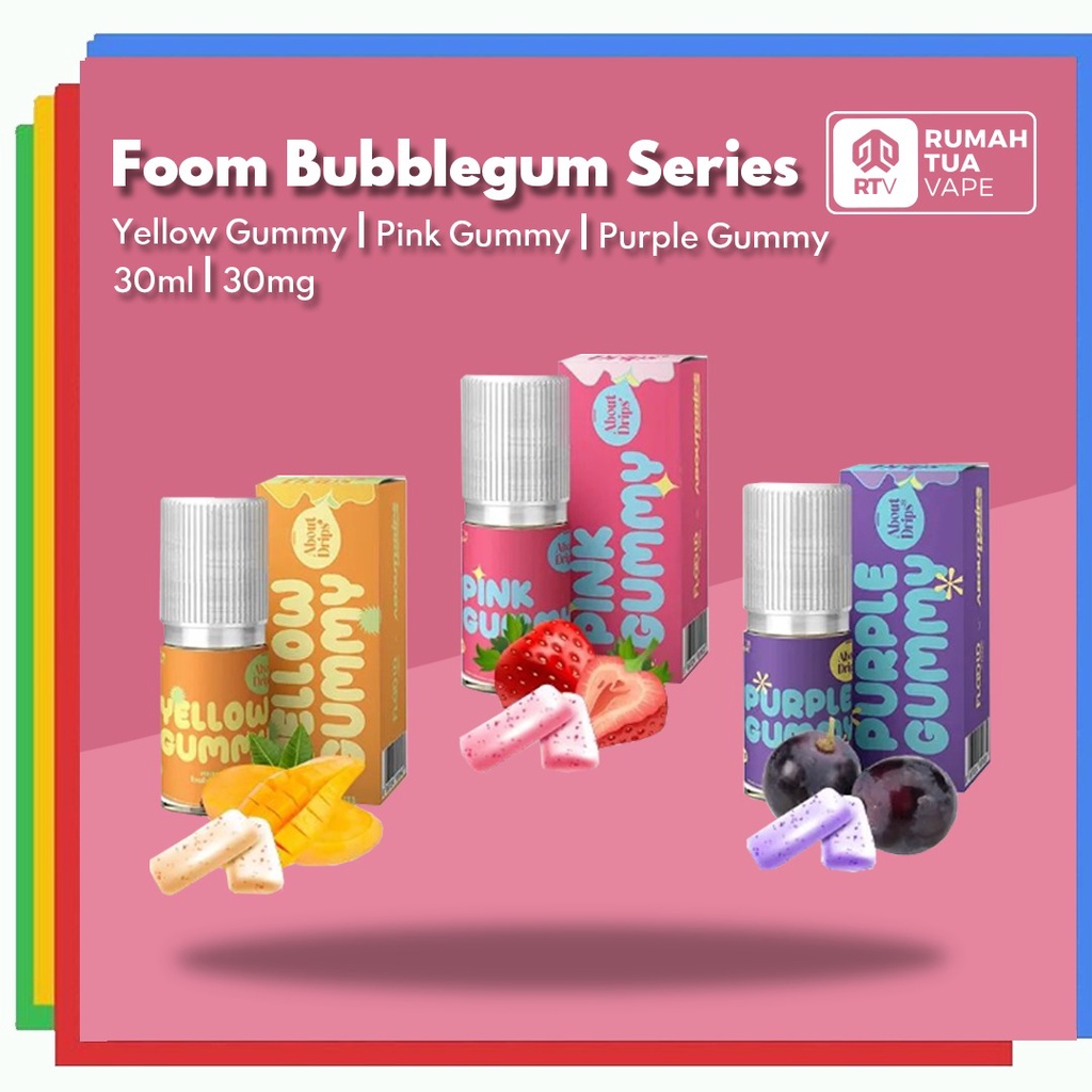 Jual FOOM BUBBLEGUM SERIES SALTNIC 30ML 30MG Shopee Indonesia