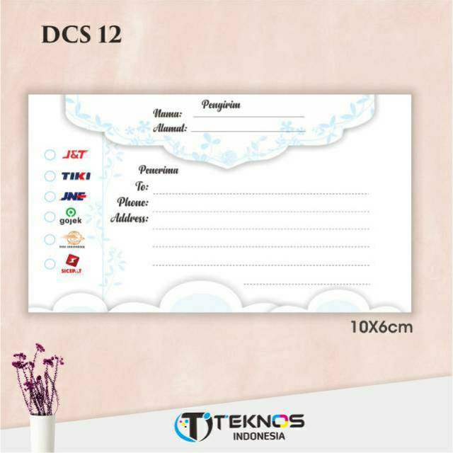 STIKER LABEL PENGIRIMAN ONLINE SHOP DROPSHIP
