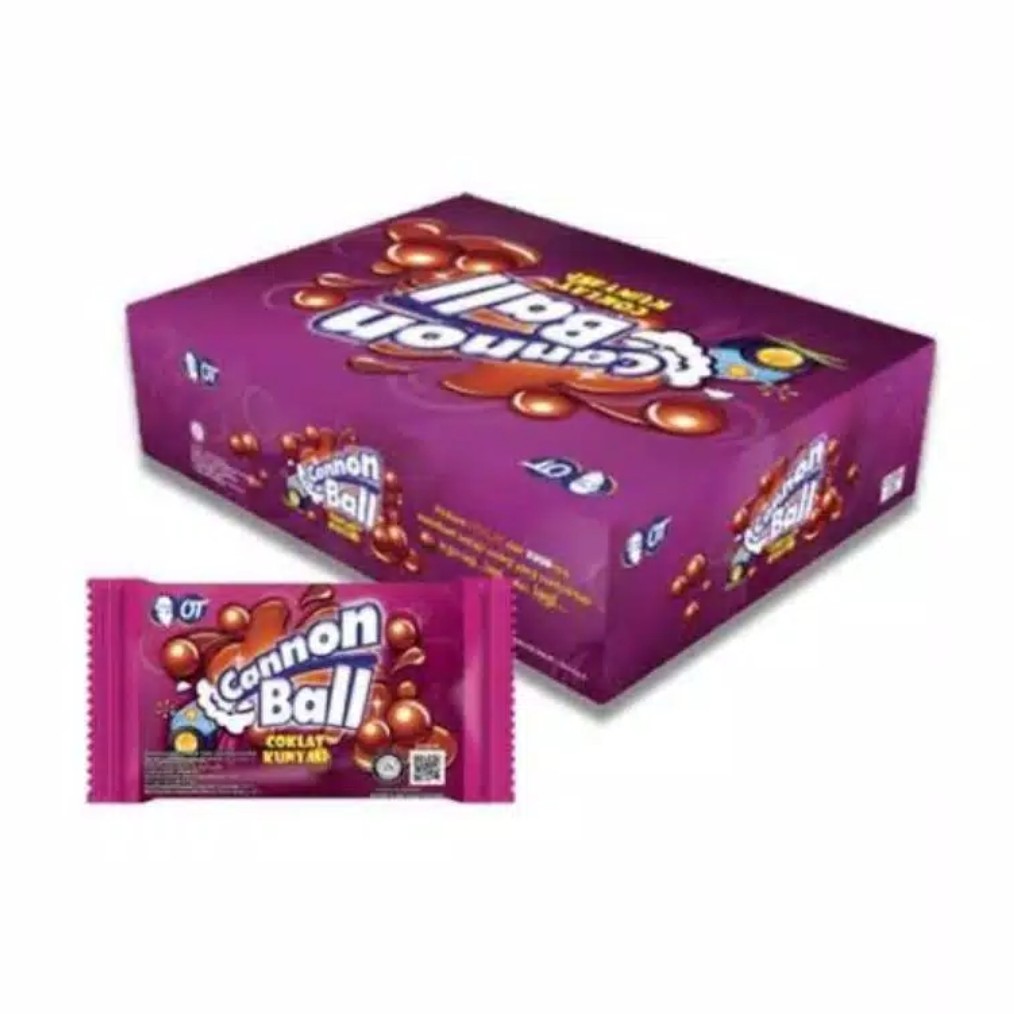 Jual Cannon Ball Coklat Kunyah 1 Box Isi 24 Sachet Indonesia|Shopee Indonesia