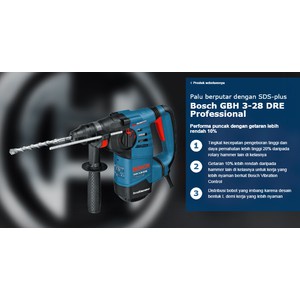 Jual Bosch Gbh 3-28 Dre Mesin Bor Rotary + Demolition / Jack Hammer 3 Mode | Shopee Indonesia