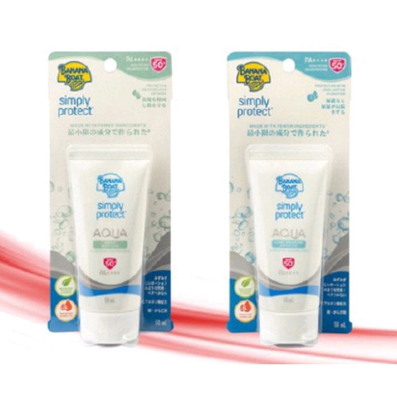 Jual Banana Boat Aqua Sunscreen Lotion SPF 50 50ml Shopee Indonesia