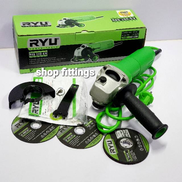 RYU RSG 100 5 V Mesin Gerinda 4 inch Atur Setel Variable Speed RSG100 5V Shopee Indonesia