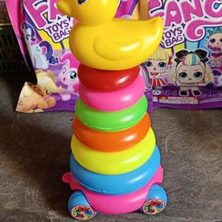 Jual Mainan Bayi Susun Tumpuk 6 Ring Donat Bebek / Mainan Anak Edukasi Bebek 6 Tumpuk Ring Donat | Shopee Indonesia