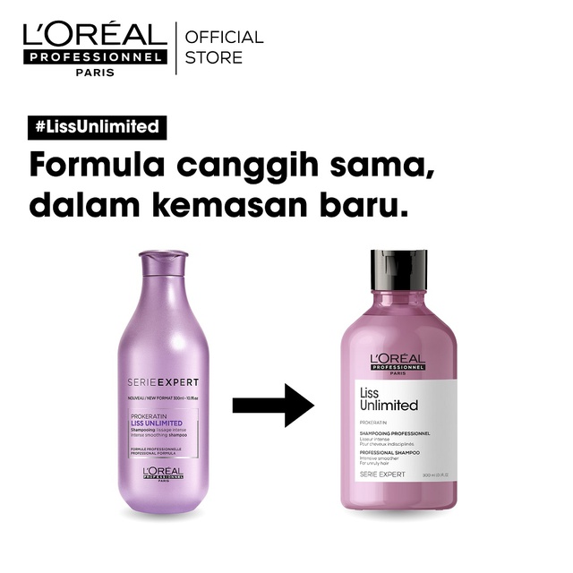 Jual L'oreal Professionnel Serie Expert Liss Unlimited Shampoo 300 Ml | Shopee Indonesia
