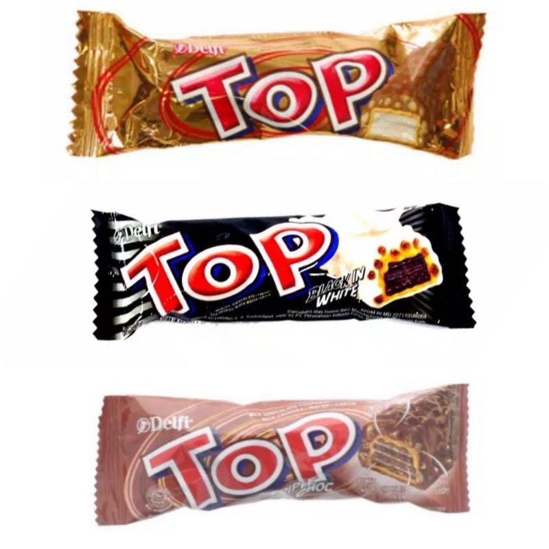 Jual Delfi Top Coklat Satuan 9Gr / Coklat Wafer Top Cokelat Top Termurah Bandung Snack Jajanan Murah | Shopee Indonesia