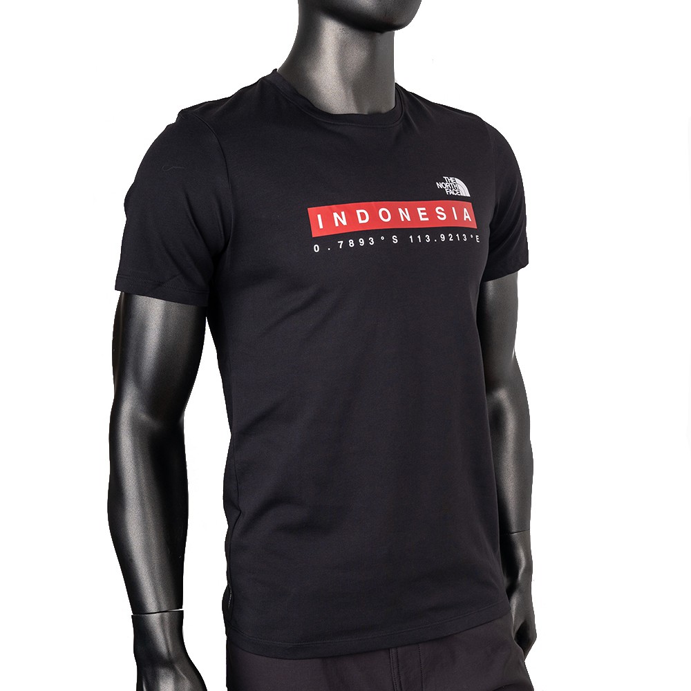 Jual The North Face Men Short Sleeve Indo Gps Tee Black-Nf0A4Ucnjk3 | Shopee Indonesia