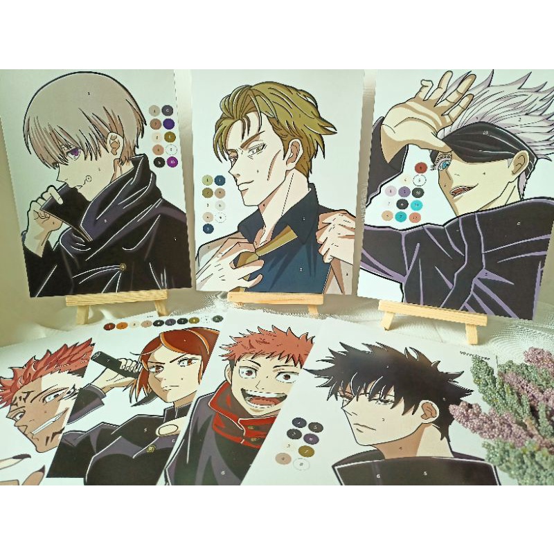 Jual Jujutsu Kaisen Glass Painting Kit DIY Acrylic/Akrilik Indonesia