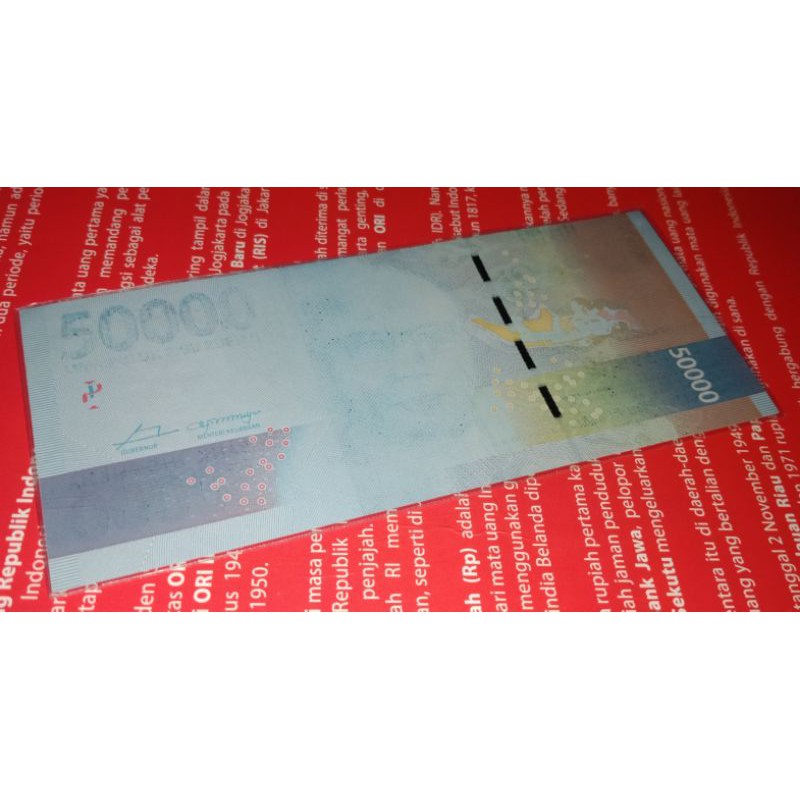 Uang Missprint Salah Cetak Dr.H.Djuanda Kartawidjaja Rp.50.000 CCM 359990  Unc | Shopee Indonesia