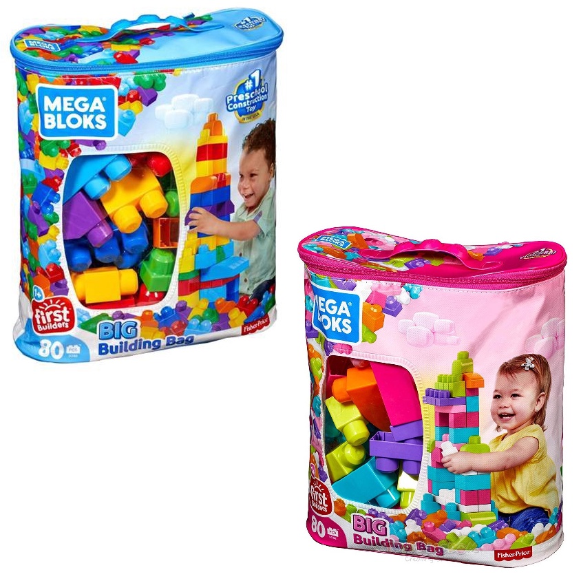 Jual Mega Bloks First Builders Big Building Bag Blocks Original Fisher Price | Shopee Indonesia
