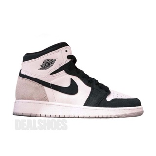 Jual Nike Air Jordan 1 Mid Bloodline Black Red Premium Quality | Shopee Indonesia