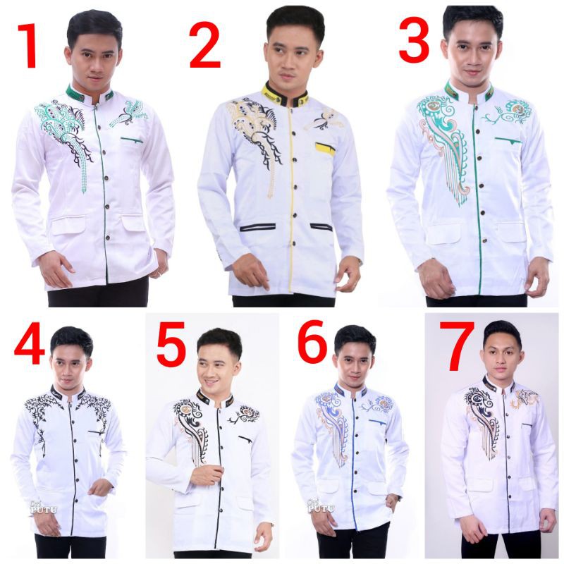54 Baju Jasko Putih Polos Trend Model baju koko model jas warna putih