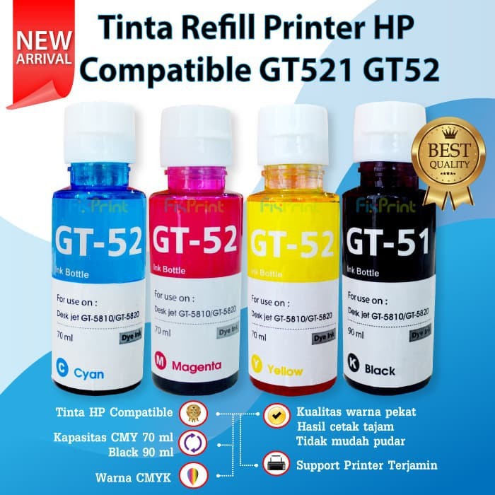 Tinta Refill Cartridge HP 680 682 678 802 803 Black Color Printer 2135