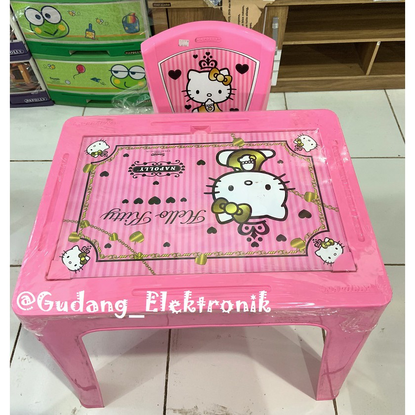 KURSI MEJA BELAJAR ANAK MEJA LAPTOP ANAK KARAKTER NAPOLLY